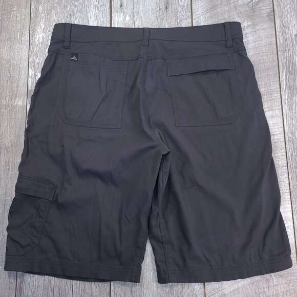 Prana Shorts Mens 36 Gray Zion Stretch Cargo Outdoor Performance Belted - Picture 2 of 8